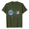 Women's Casual Printed T-Shirt Round Neck Pullover Short Sleeve Top