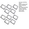 10Pcs Dual-Plate Wall Plate Spacers Stainless Steel Flush Fit Device Leveling Plate Loose Wall Electrical Outlet Switch Repair Receptacle Spacer