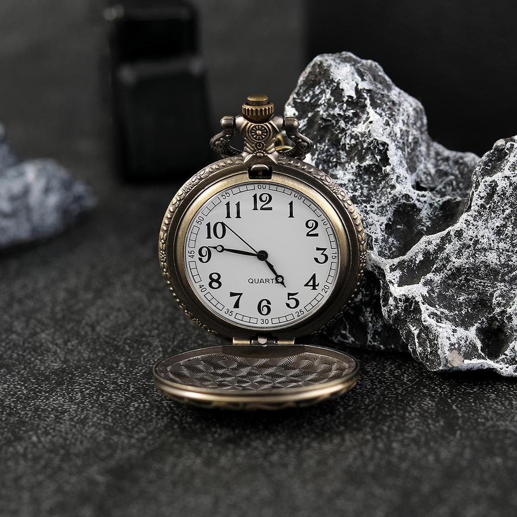 Men Watches Vintage Classic Pocket Watch with Chain Necklace for  Mens Pocket Watch