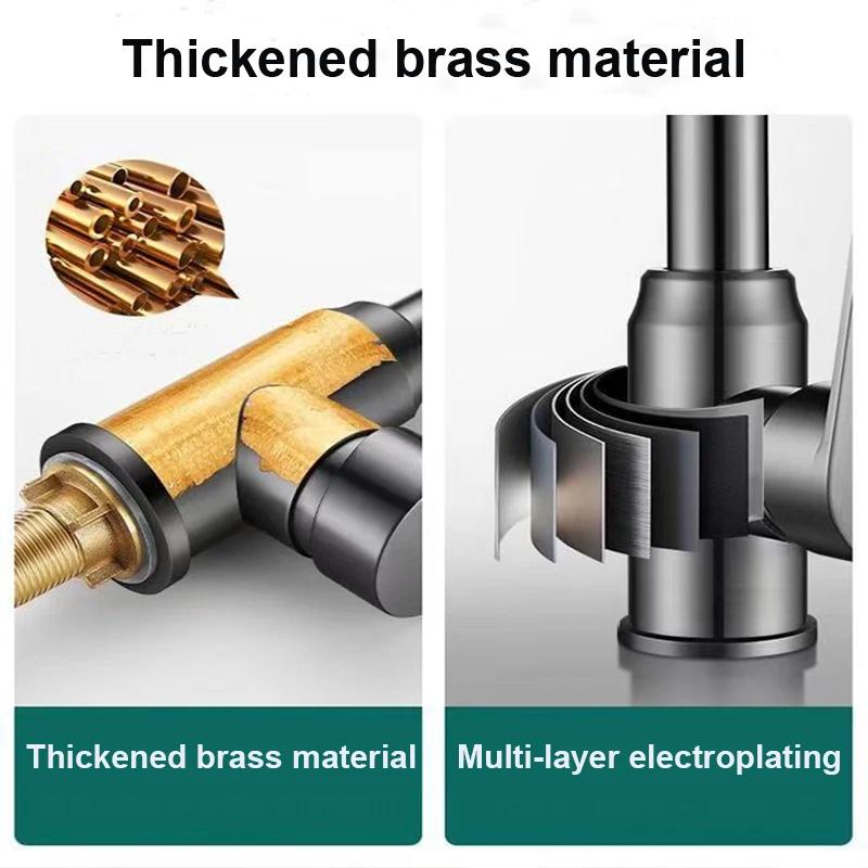 Brass Kitchen Sink Faucet Bathroom WashBasin Faucet Hot And Cold Wash Basin Dishwashing Pool Sink Hot And Cold Faucet