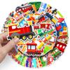 50pcs Cartoon Train Stickers: Childlike, Creative & Waterproof Decoration for Helmets, Stationery, and Computers.