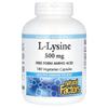 Natural Factors L-Lysine 500mg Vegetarian Capsules, 180 Count