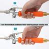 Extendable Watering Rod Features Brasses Hose Connectors Rotatable Head for Outdoor Plant Vehicle Washing
