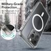 Luxury Magnetic Wireless Charging Phone Case For iPhone 16 15 14 13 12 11 Pro Max Plus For Magsafe Transparent Back Cover