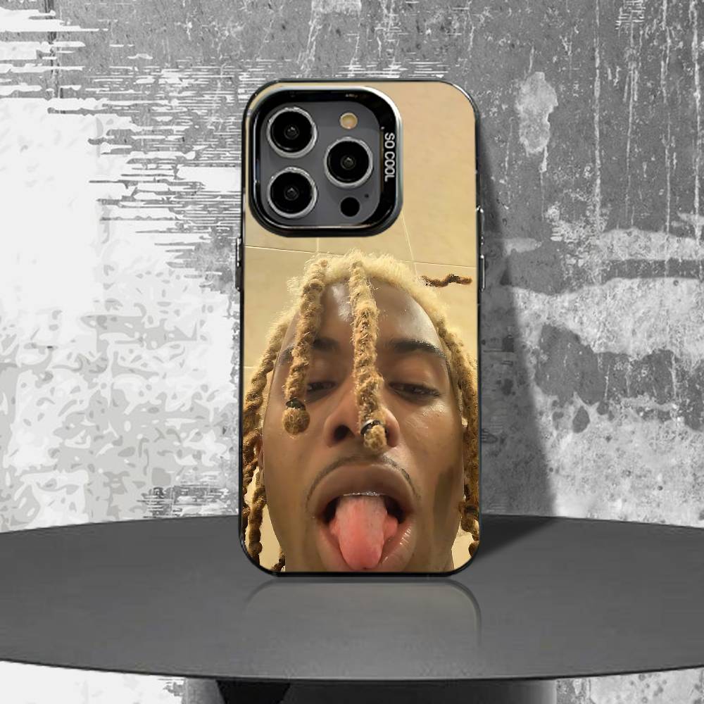 Funny P-Playboi C-Carti Memes Phone Case For iPhone 17,16,15,14,13,12,11,Air,X,XR,Pro,Max,Plus IMD Silver Shell