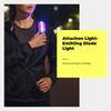 6xLightemitting Diode Shoulder Warning Light, universal serial bus Rechargeable, Red and Blue