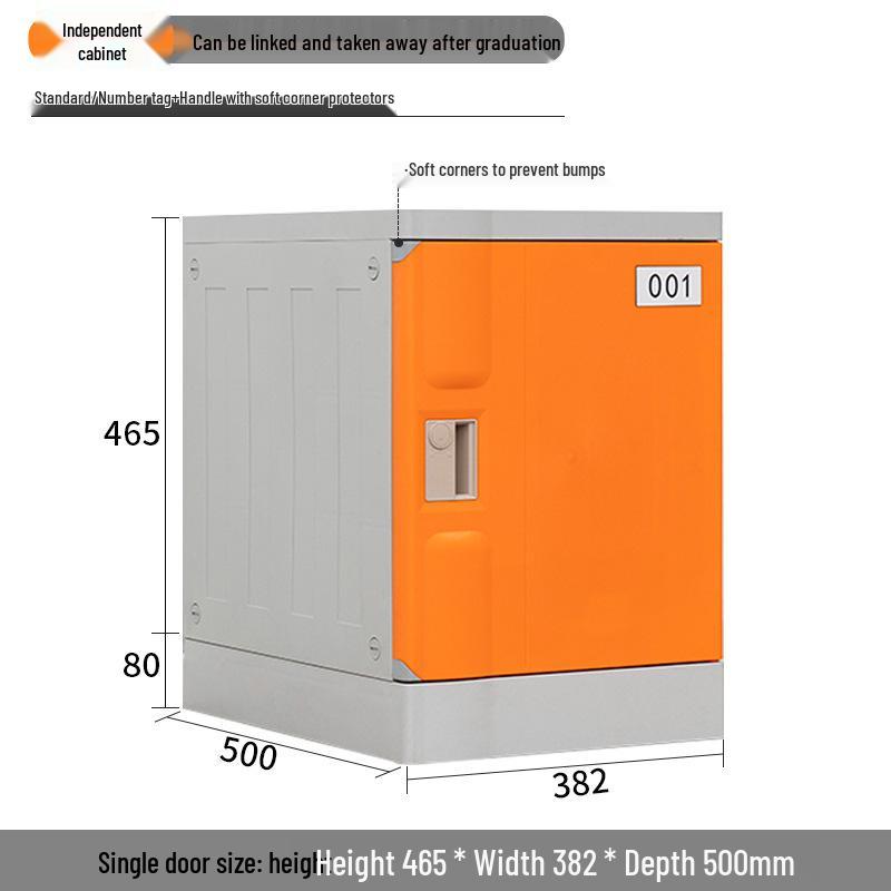 ABS Plastic Lockable Storage Cabinet for School Backpacks