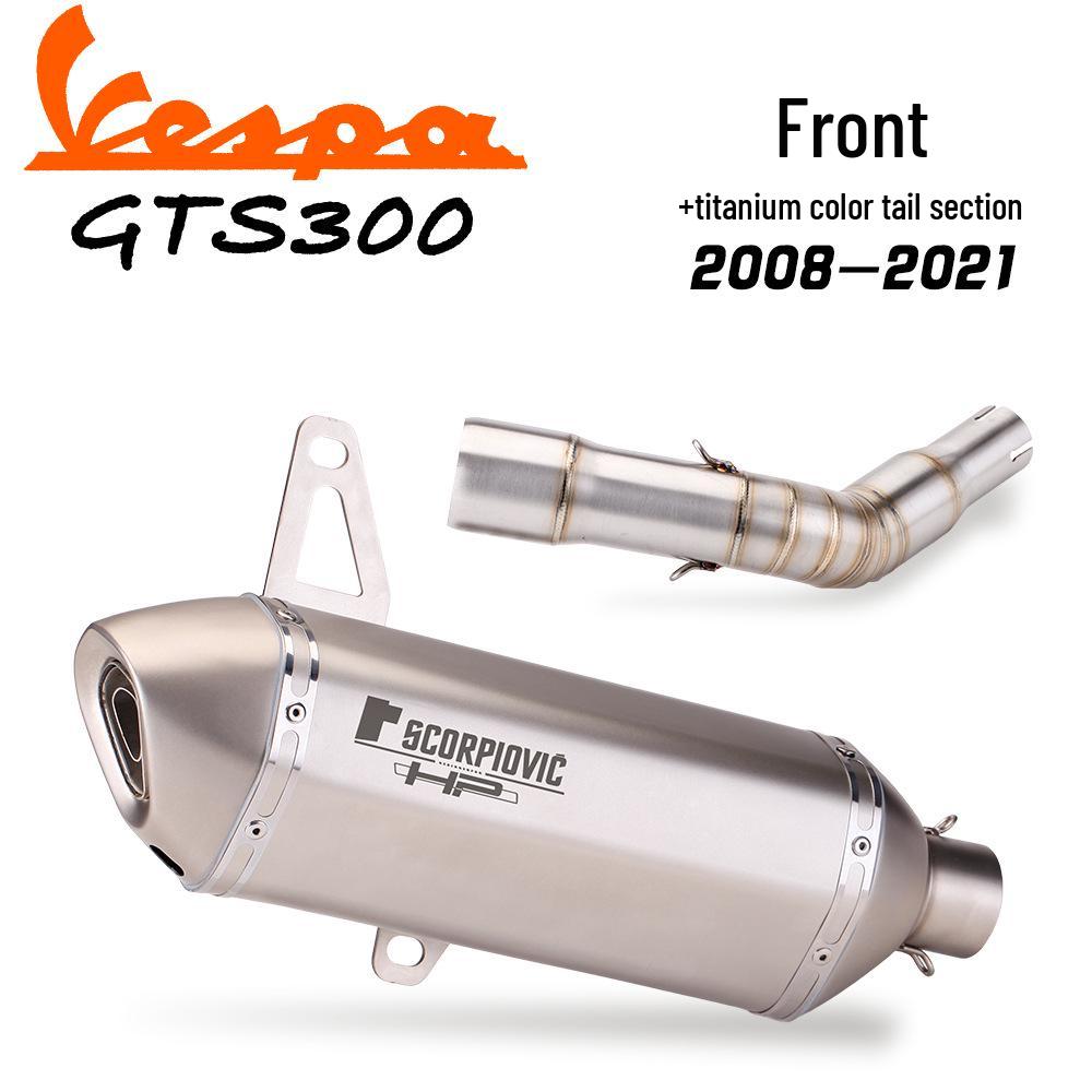Vespa GTS300 Exhaust Modification Set – Front & Full Section Pipe