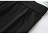 2026 Spring Plus Size High Waist Micro Flare Pants for Women - Slimming Casual Long Black Pants