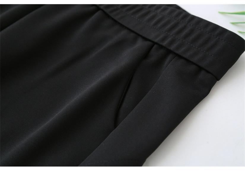 2026 Spring Plus Size High Waist Micro Flare Pants for Women - Slimming Casual Long Black Pants