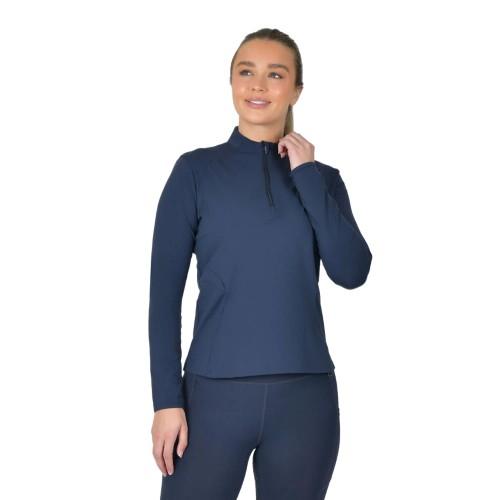 Dublin Womens/Ladies Brushed Fitted Long-Sleeved Riding Base Layer Top