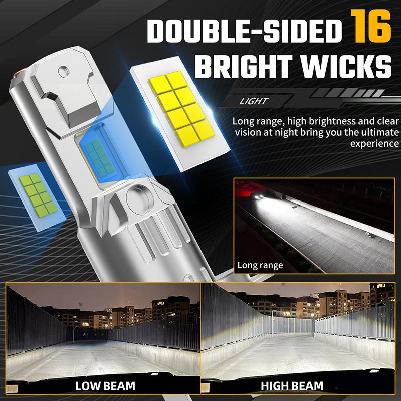 H7 LED Car Headlights Fog Lights Headlight Bulbs Lights With Upgrade Chips Mini HeadLamp
