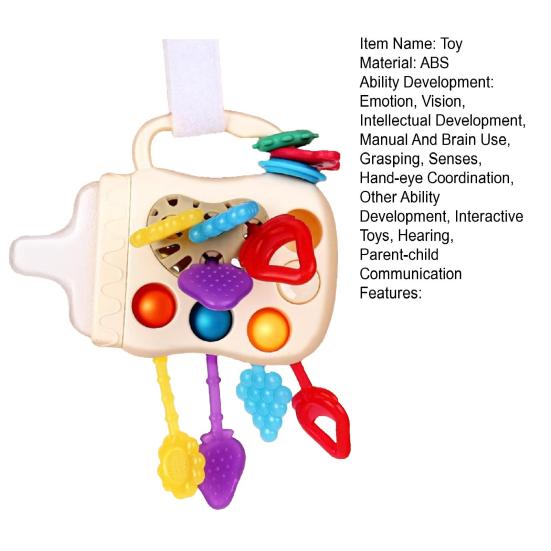 Montessori Pull String Sensory Toy for Babies 45820 Months Fine Motor Skills Toy with Sliding