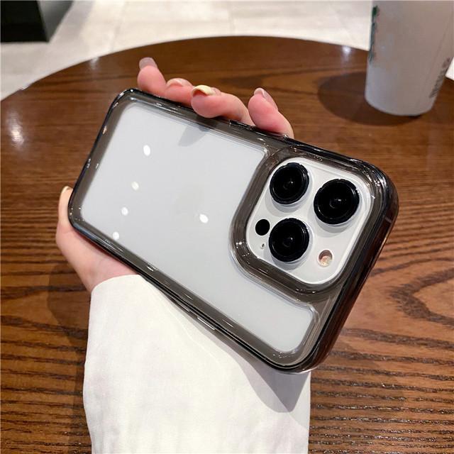 

Для Iphone 14 Pro Прозрачный противоударный чехол для телефона Iphone 14 13 12 11 Pro Max Xs Max Xr X Прозрачный акриловый твердый чехол фиолетового цвета For iPhone 13