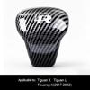 Carbon Fiber Car Gear Head Shift Knob Handle Cover Trim Sticker For VW Golf Polo GTI Tiguan R-Line Passat Santana Variant Jetta BH4