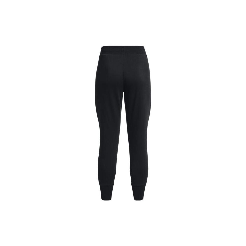 Under Armour Logo Print Elastic Waistband Sports Pants Women Bottoms Black 1373064-001