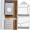 Electronic door lock rain cover transparent color