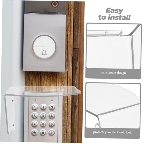 Electronic door lock rain cover transparent color