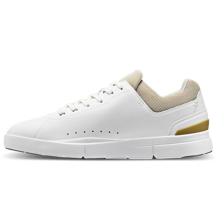 

On THE ROGER Artificial Leather Slip Resistant Abrasion Resistant Low top Casual Shoes Men s White Gray 48.98343 46