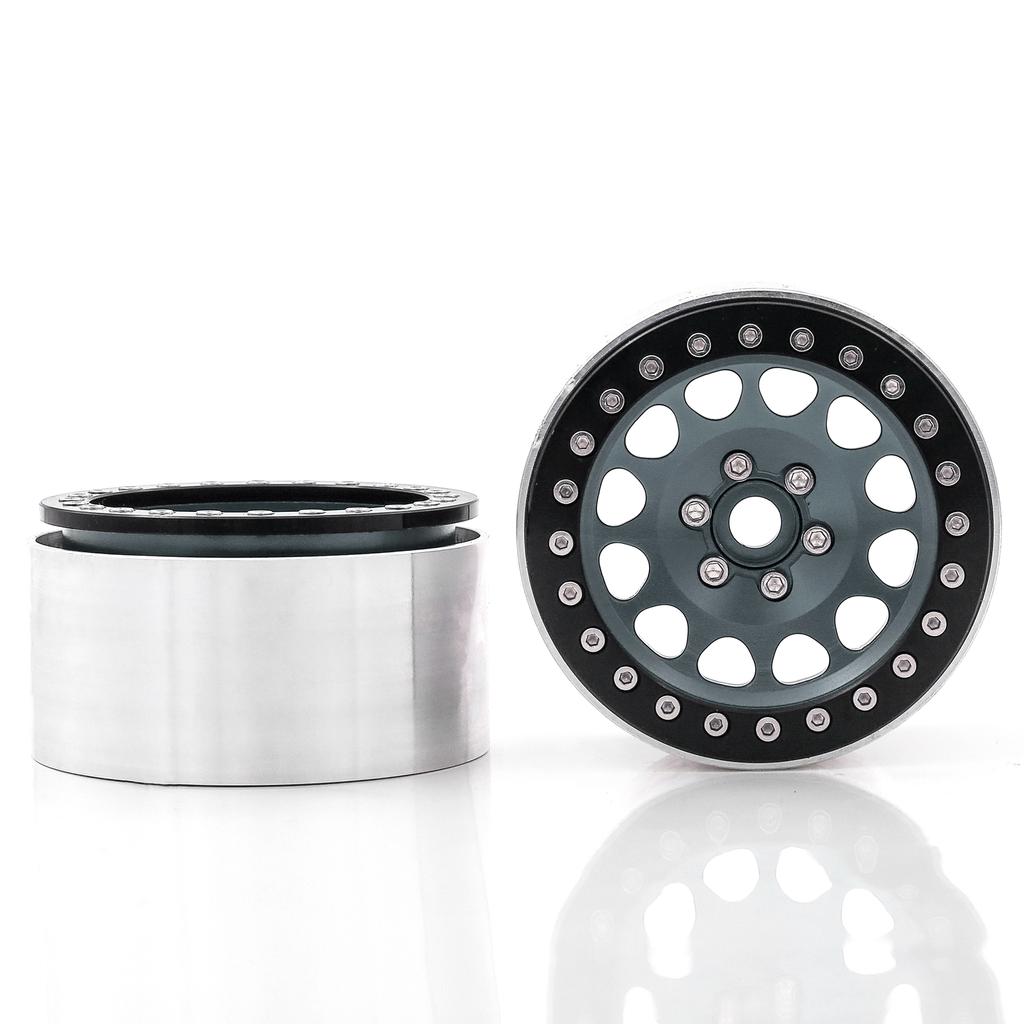 Aluminiumlegering Hjul Fälg Beadlock Röd Hjul Fälgar Nav 4st 2.2tum 65*36mm Ersättning för Trax4 Trax6 Axial Scx10 Rr10 Fjärrkontrollbil
