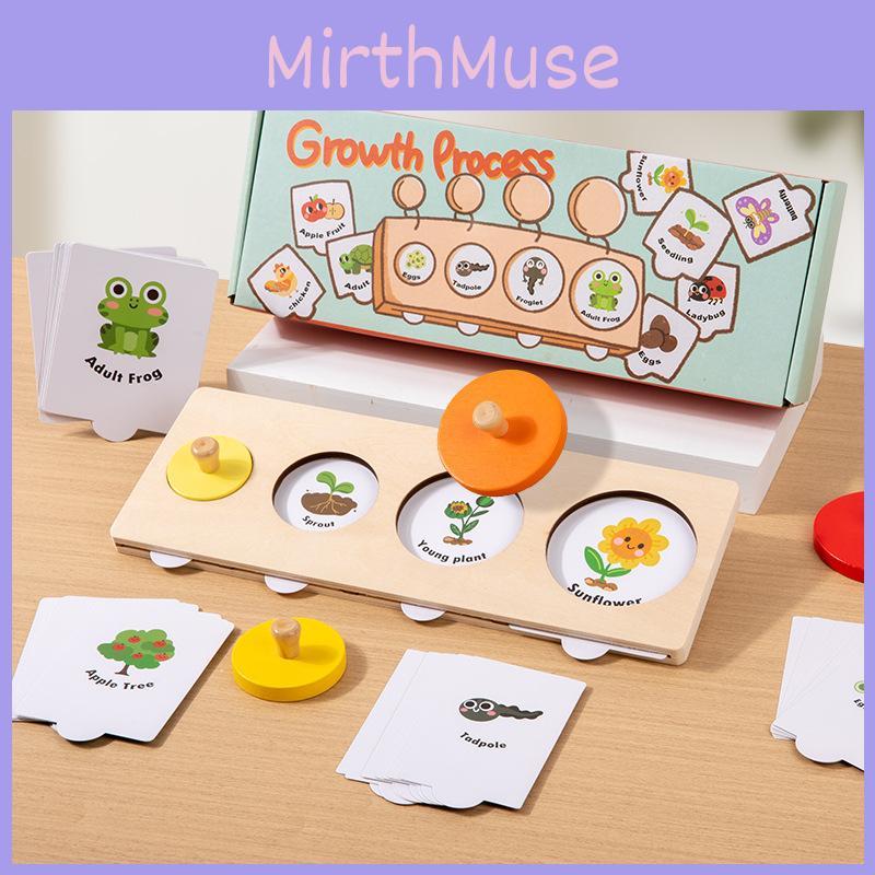 Cycle Montessori Growth Puzzle Wooden Educational Toy For Learning Preschool