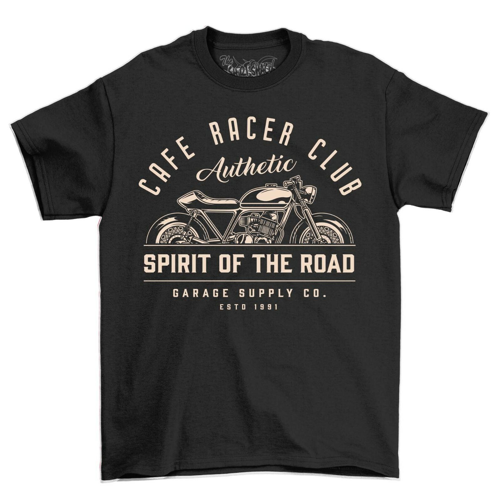 Men s Café Racer Club T-Shirt Mens Womens Tees Top Authentic Motorcycle Vintage Motorbike Mens Shirt XL