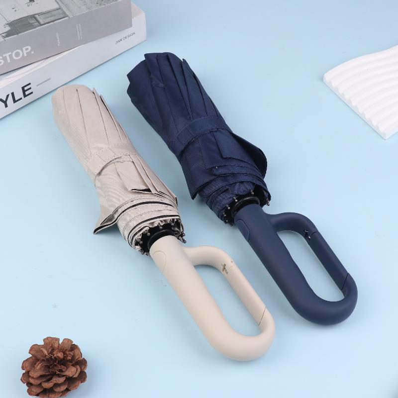 Fully Automatic Folding Umbrella Advanced Feeling Sunshine And Dual-Purpose Parasol Extra Large Thickening Reinforcement