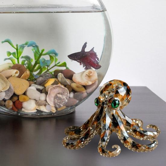 Sea Animal Figurine Simulated Turtle Octopus Statue Sculpture Home Office Desktop Fish Tank Aquarium Decoration Ornament