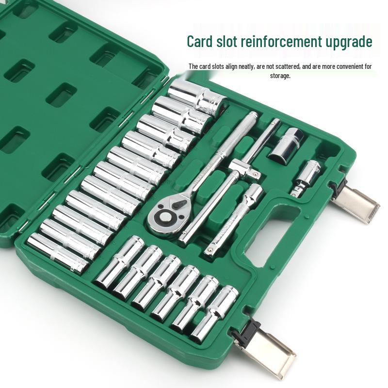 Multifunctional Ratchet Wrench Socket Set for Auto Repair & Maintenance