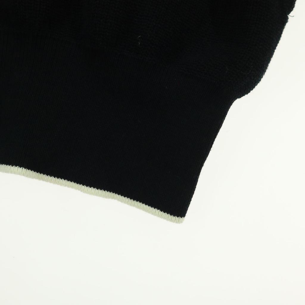 PLAIN PEOPLE By Color Long Sleeve Double Zip Cotton Knit Jacket 4 Black Women Used