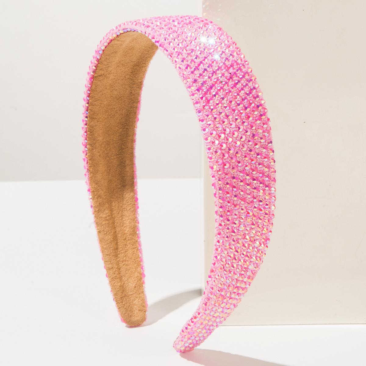 

Корейская Новая Простая Мода Темперамент Полный Бриллиантов Широкий Ободок Женские Блестящие Универсальные Аксессуары для Волос