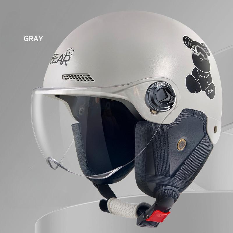 Electric Vehicle Four-season Helmet Motorcycle Helmet Summer Sun Protection Women's Helmet Men's Electric Vehicle Half Helmet