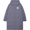 New Era FW24 MLB Extraordinary Comfort Series Zippered Hooded Warm Thick Long Down Jacket Unisex Outerwear Gray 14385142
