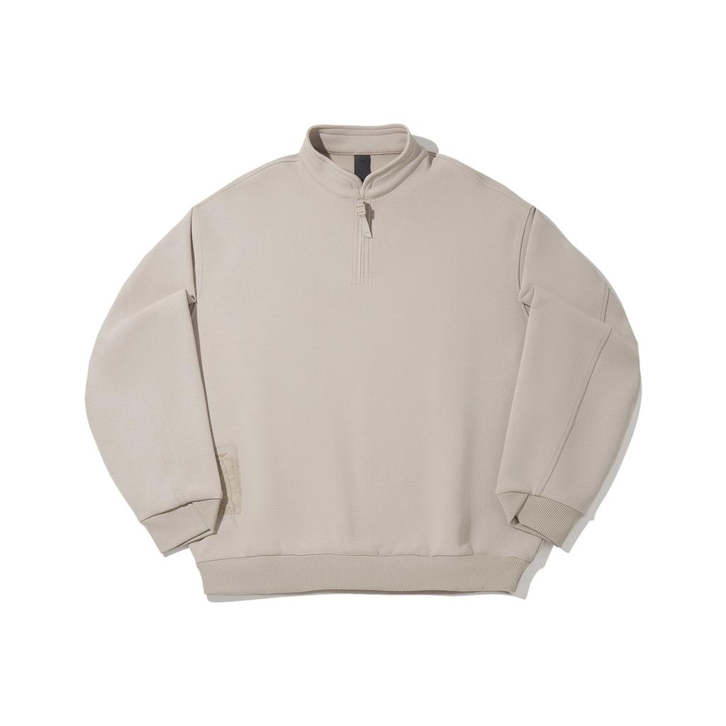 Li Ning Kung Fu Serie Einfarbig Stehkragen Vielseitig Lässig Locker Sweatshirt Herren Sweatshirt AWDV591-1