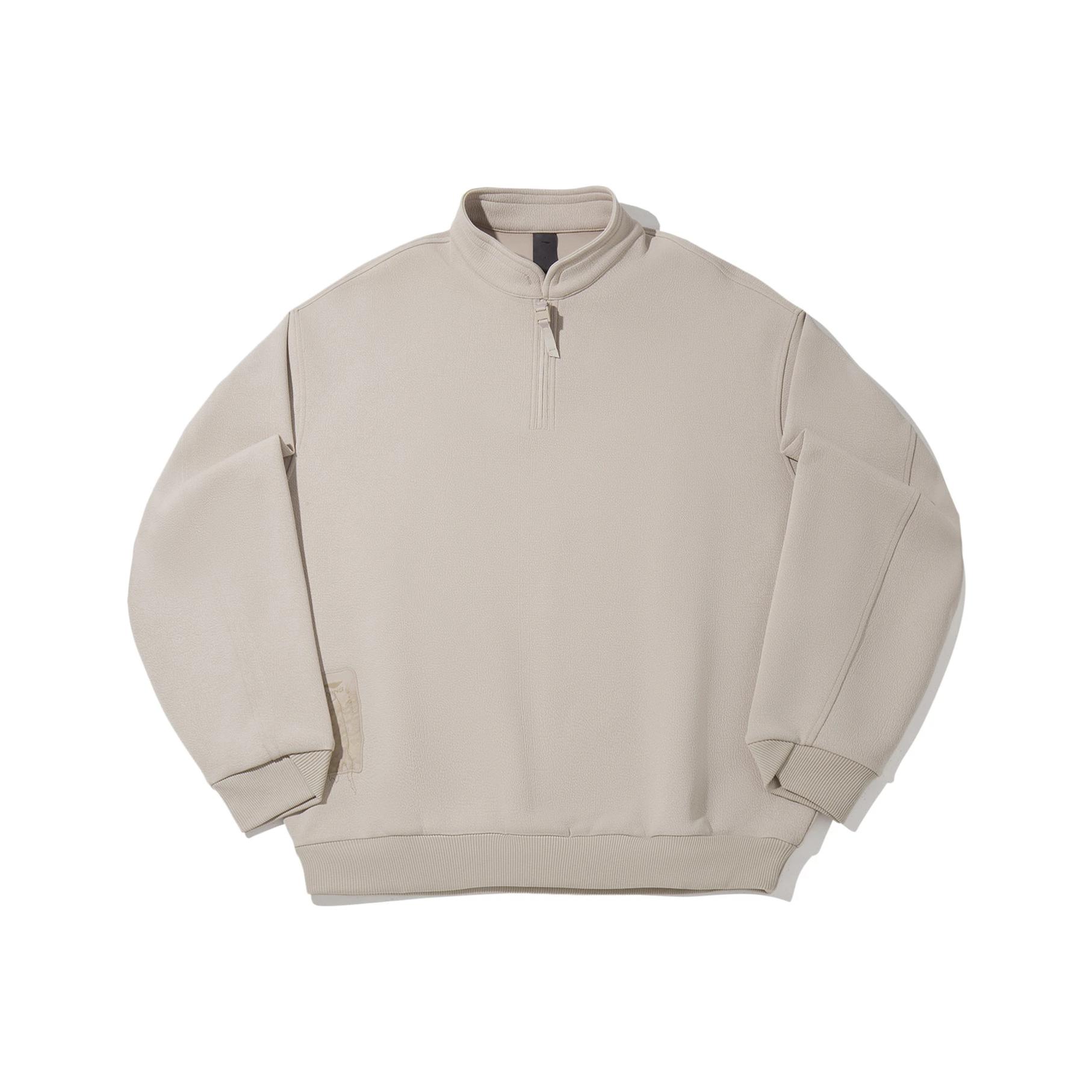 

Li Ning Серия Кунг-фу Однотонный Стойка Воротник Универсальный Повседневный Свободный Свитшот Мужской свитшот AWDV591-1 S