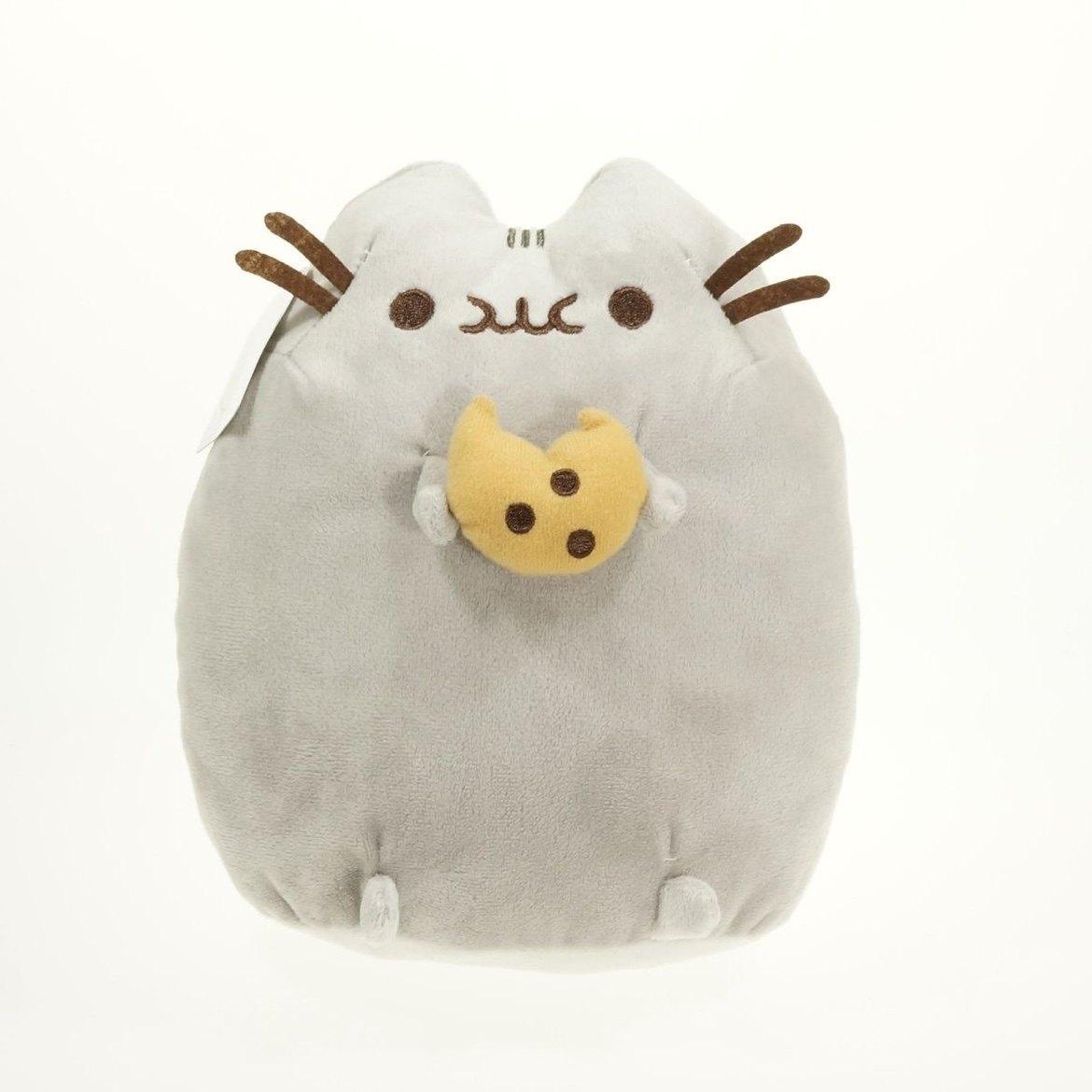 Kawaii Chocolate Cookie Fat Cat Plushie Soft Stuffed Animal Pillow Cat Sandwich Biscuits Ice Cream Doughnuts Pizza Burger Toys