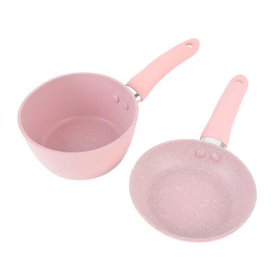 Poêle à Frire Antiadhésive en Alliage d'Aluminium Amovible Casserole à Soupe Lait pour Cuisinière Électrique Céramique