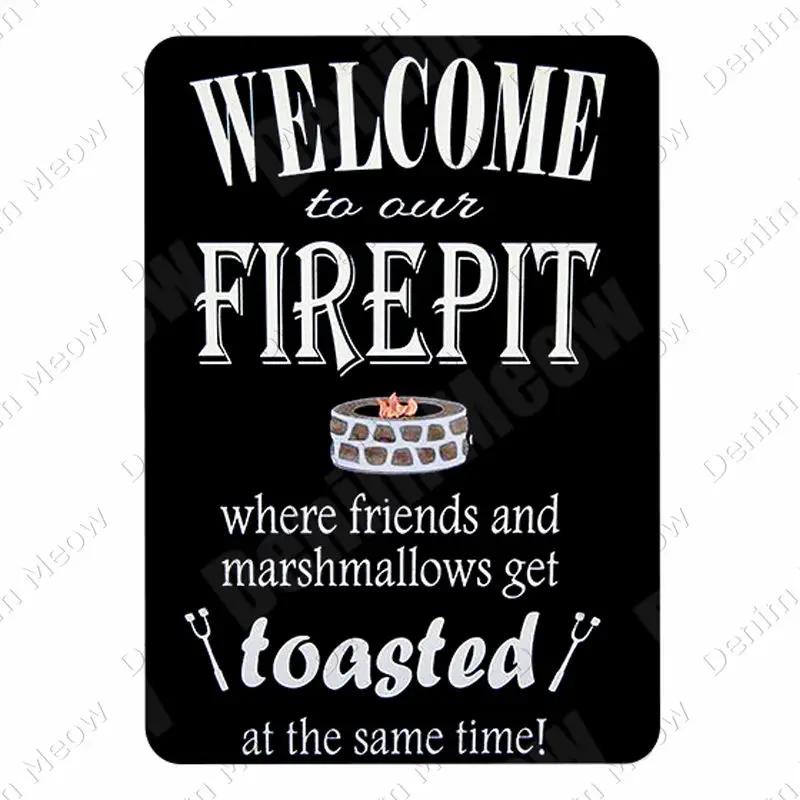 Lovely Flower Welcome To My Home Iron Metal Poster, Tin Sign Plate, Wall Decoration, Vintage Art Painting, Family Rule Plaque