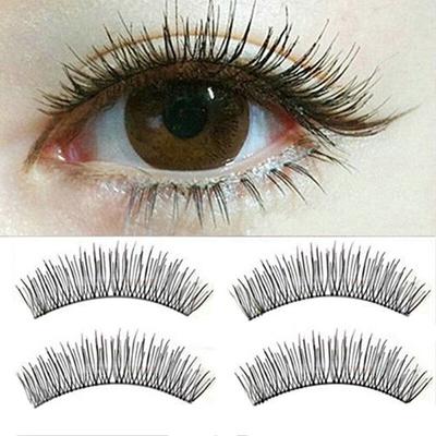 10 Pairs Soft Natural Cross Eye Lashes Makeup Extension Handmade False Eyelashes