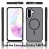 Für Samsung Galaxy A36 5G/A56 5G Hülle Kompatibel mit MagSafe TPU Rahmen Acryl Rückseite Handyhülle Skin Touch