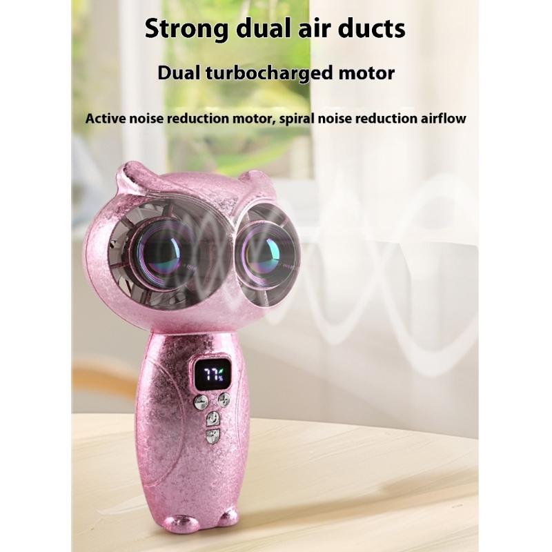Portable Handheld Fan 100 Speed Cooling Fan Rechargeable Multifunction Travel Gift Cooling For Outdoor Travel Office Use