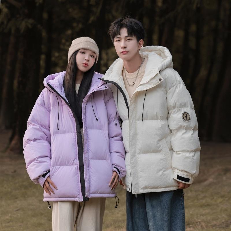 2025 New Winter White Duck Down Jacket Fashionable, Versatile, Thickened Men's Warmth, Popular Trend Padded Clothes