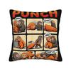 Baby Viral Monkey Punch Hugging Pillow Case Square Pillow Cover For Couch Sofa Bedroom Funny Cushion Cover
