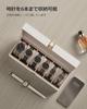 SONGMICS Watch PU Leather Watch Storage Box with Clear Stylish Watch Box for Watches and Day Gift for Men and Birthday White Case, 6-Piece Window,