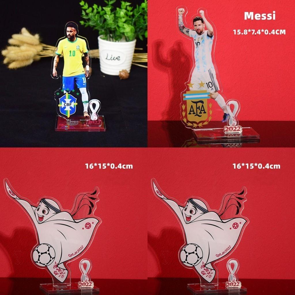 Football Star Mascot Logo Acrylic Handmade Toy Perfect For Fans Of Neymar Messi And Ronaldo