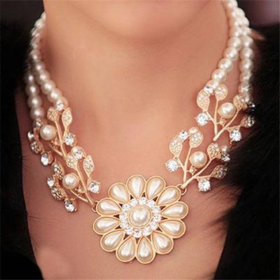 Women's Bohemian Flower Pendant Necklace Choker Jewelry Gift KTJ