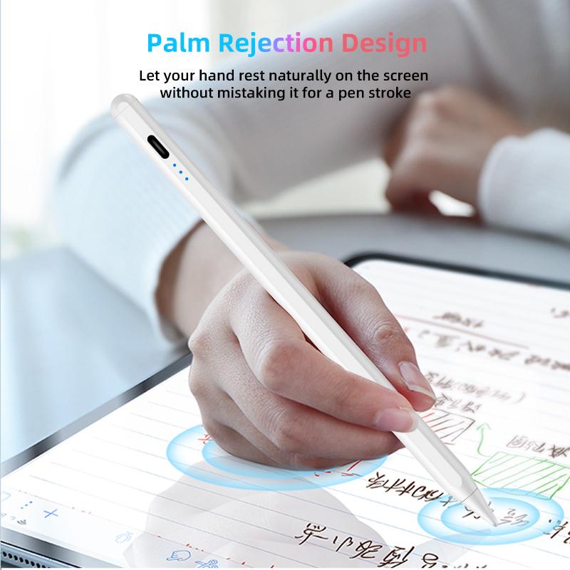 Custom Logo Capacitive Screen Touch Active Tablet Stylus Pencil for Apple Computer Pen With Palm Rejection