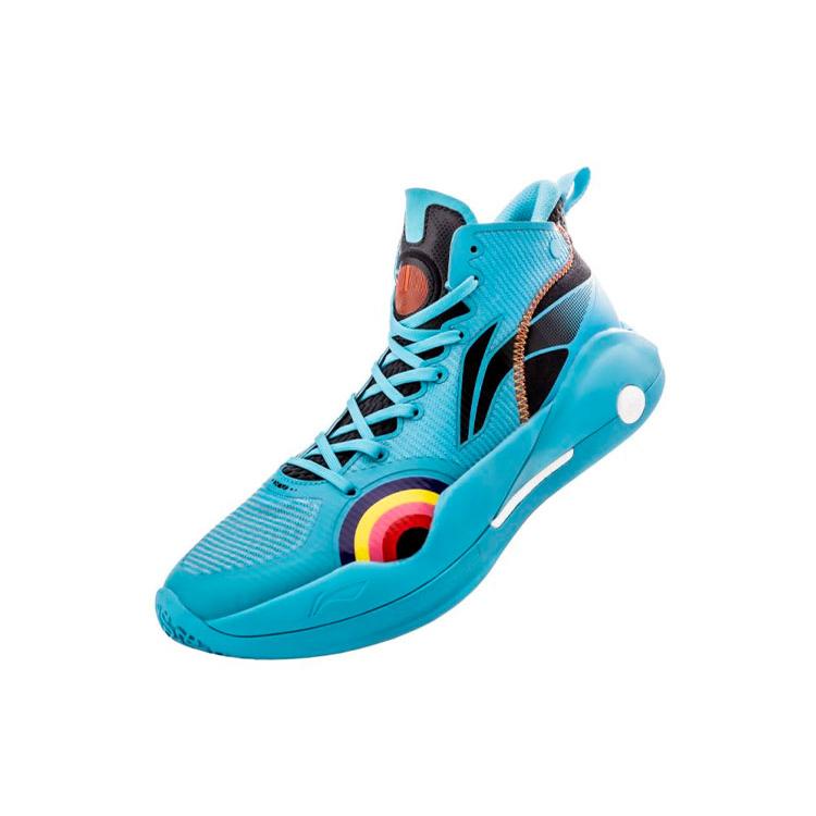 Li Ning YuShuai 15  Textile, Synthetic Leather, TPU Abrasion Resistant Breathable Mid Top  Basketball Shoes Men's ABAR043-4