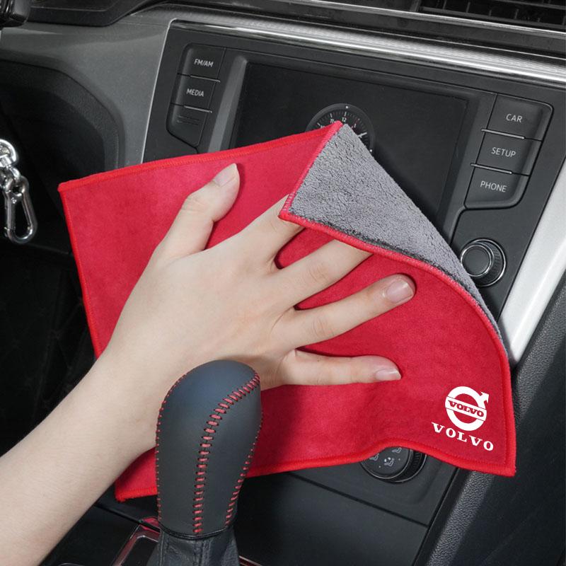 Car Wash Microfiber Towel Cleaning Soft Brush Auto Care Tools For Volvo ES90 EC40 EX40 EM90 XC90 V90 V60 XC60 V40 S80 S60 S90 C4