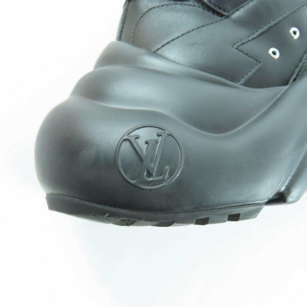 Ausgezeichnete LOUIS VUITTON Sneaker Arclight Linie schwarzes Leder Damen 41 Gebraucht
